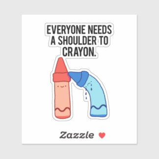 Un Sticker En Vinyle Pun Artiste Artiste De Crayon