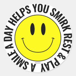 Un Sticker Smilie Joyeux Un Jour