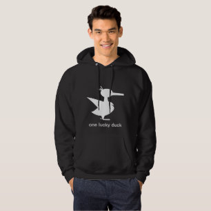 Un Sweat - shirt à capuche Lucky Duck (avec le tex