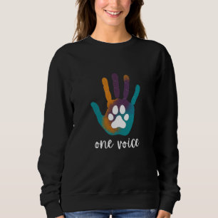 Un Sweatshirt noir à une voix