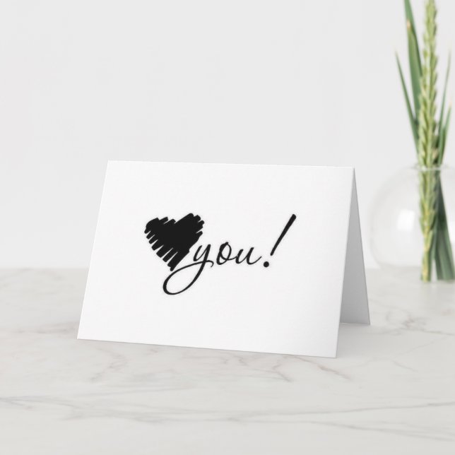 UN SYMBOLE DE "MON AMOUR" POUR VOUS CARTE D'AMOUR (Devant)