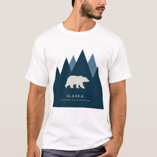 Un t-shirt Alaska design de camping art classique