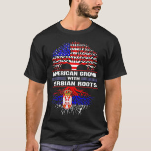 Un T-shirt américain grandit avec les racines ser