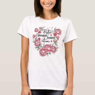 Un t-shirt avec des pensées positives et une belle
