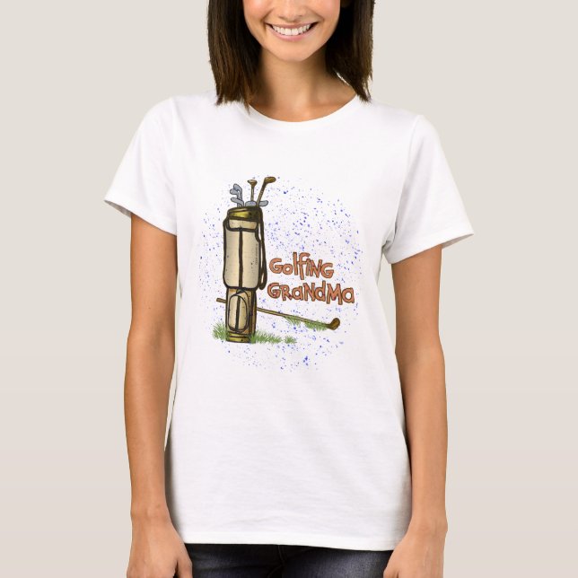 Un T-shirt de grand-mère de golf (Devant)
