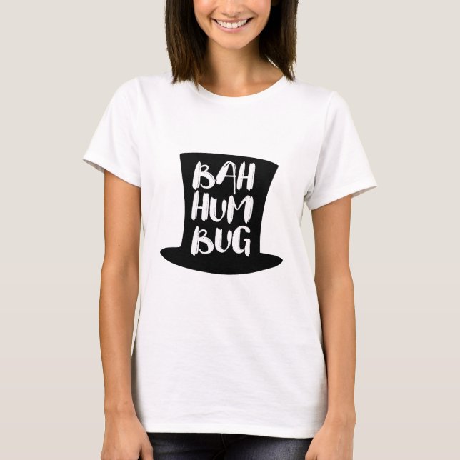 Un T-shirt de Noël Carol Bah Humbug (Devant)