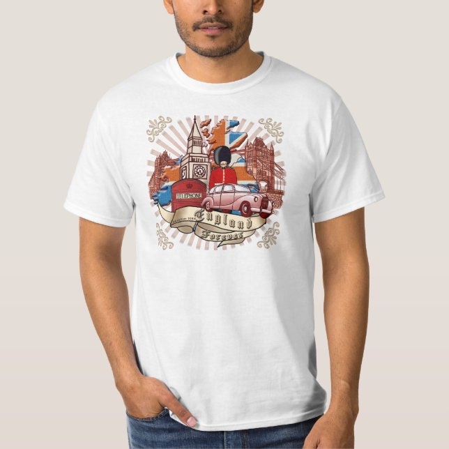 Un t-shirt England Forever (Devant)