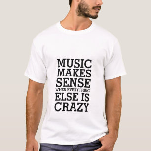Un T-shirt musical avec une citation amusante
