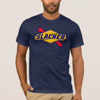 Un T-shirt plus lâche de parodie de logo de signe