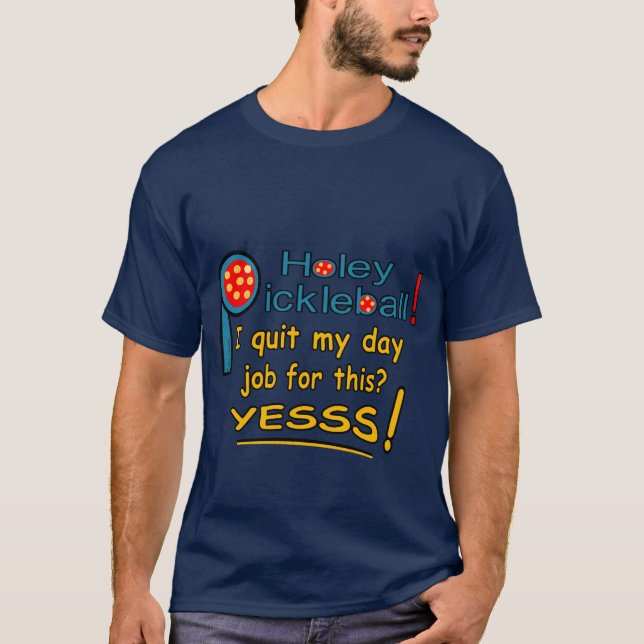 Un T-shirt pour joueurs de pickleball. (Devant)