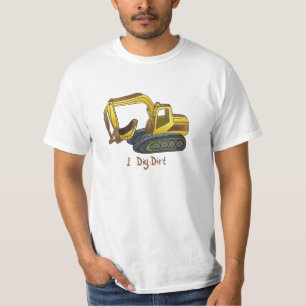 Un t-shirt Power Shovel Creuse la Terre