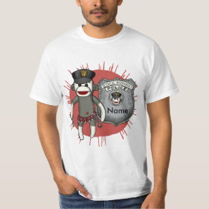 Un t-shirt Sock Monkey Police