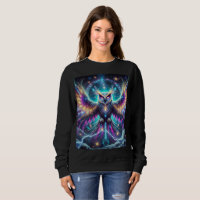 Un T-shirt Sweatshirt de Chouette Cosmique Néon.