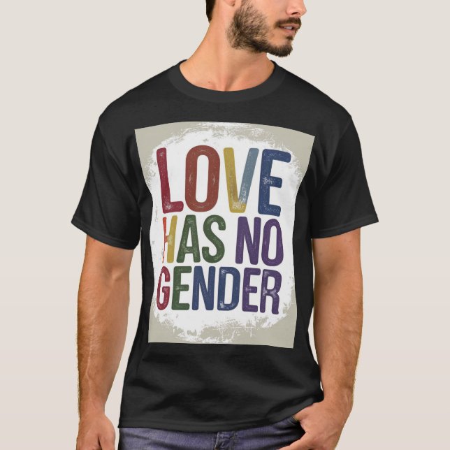 Un T-shirt vectoriel ( L'Amour N'A Pas De Sexe ) (Devant)