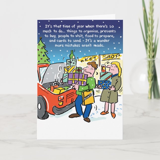 Un temps pour les erreurs. Carte de Noël personnal (Devant)