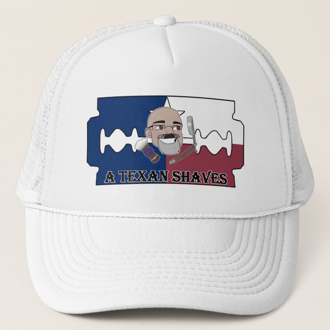 Un Texan Shaves Razor Blade Trucker Casquette (Devant)