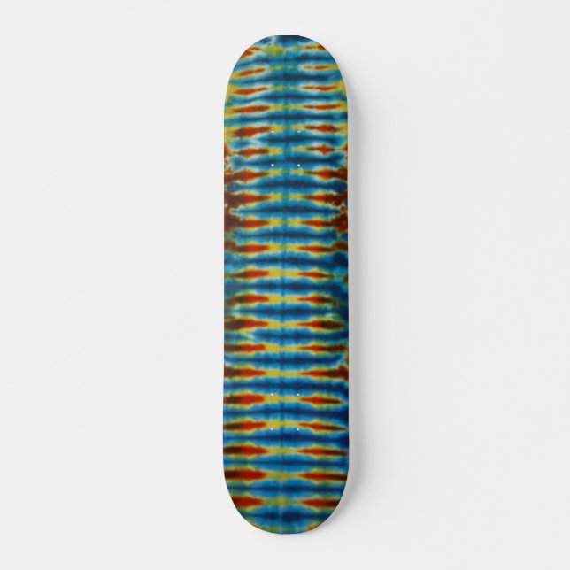 Un Tie Dye Skateboard Vert Stripe (Devant)