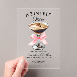 Un Tini Un Peu Plus Ancien Martini Invitation Anni