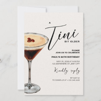 Un Tini Un peu plus vieux Invitation de fête d'ann