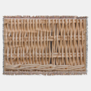 un tissage d'un panier sur couverture jetée
