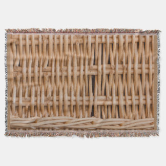 un tissage d'un panier sur couverture jetée