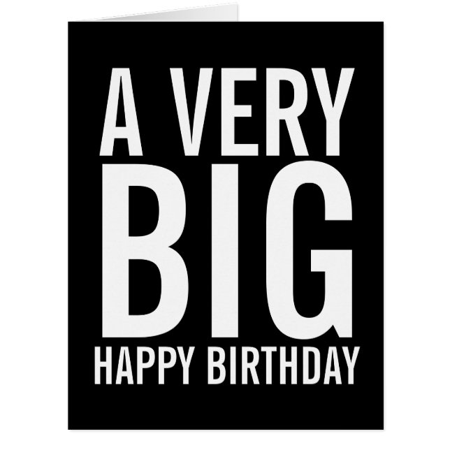 Un très grand anniversaire heureux (Devant)