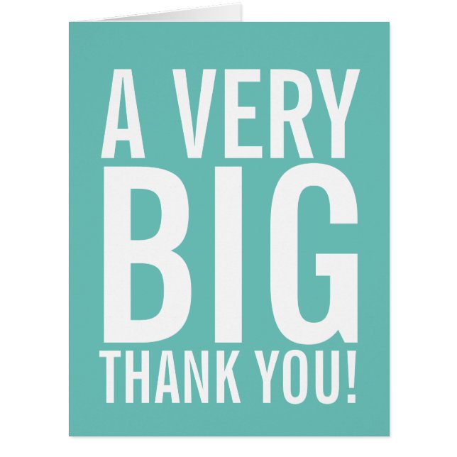 Un très grand Merci (Devant)