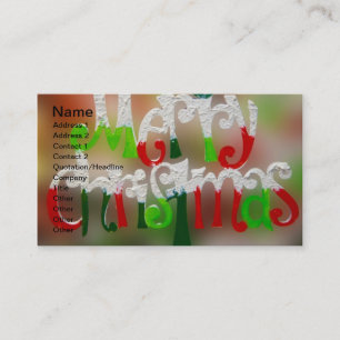 Un très joyeux Carte de visite de Noël