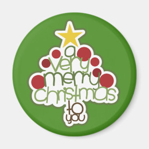 Un très joyeux Noël à vous Magnet cadeau moderne