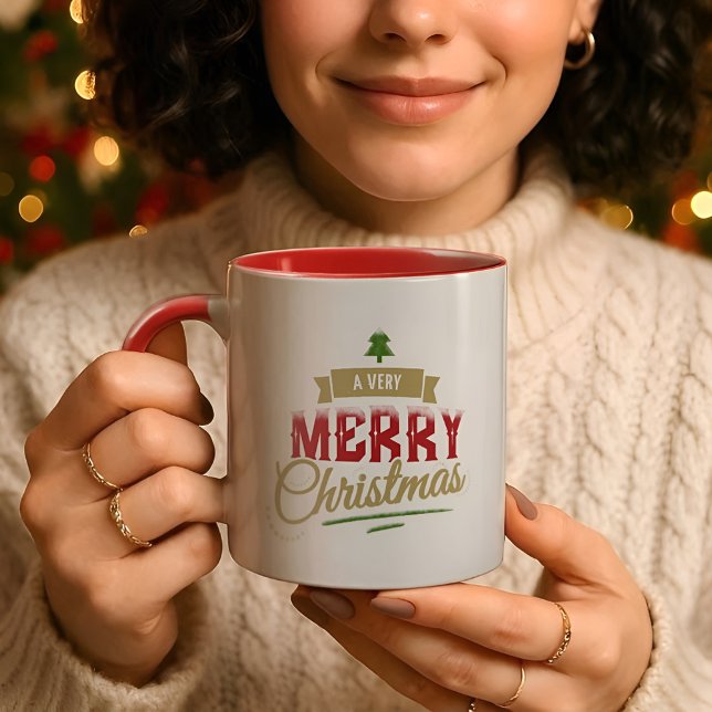 Un très joyeux noël Mug moderne (Créateur téléchargé)