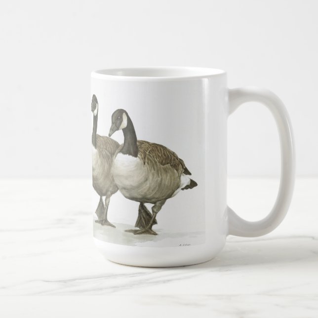 Un trio de tasse d'oies du Canada (Droite)