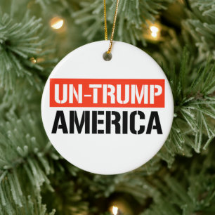 Un-Trump America Ceramic Ornament