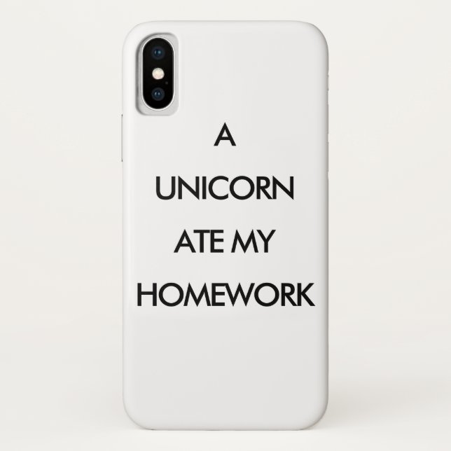 UN UNICORN A MANGÉ MON coque iphone D'ACCUEIL (Dos)