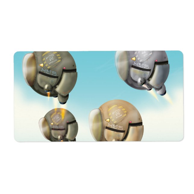 Un vaisseau spatial qui traverse une planète (Devant)