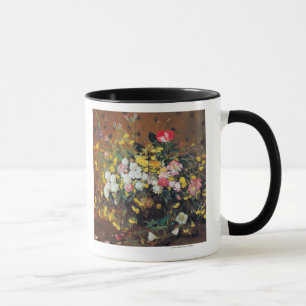 Un vase de tasse de fleurs
