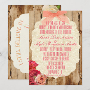 Un véritable faire-part de mariage de Love Story