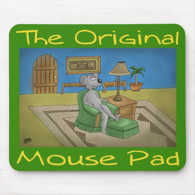 Un vert original de tapis de souris (Devant)