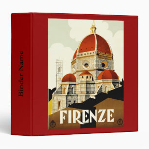 Un Vintage voyage très Classeur Florence Italie Im