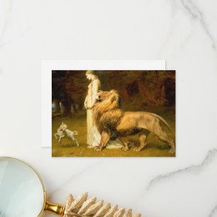 Una And Lion From Spensers Faerie Queene - Riviere Thank You Card