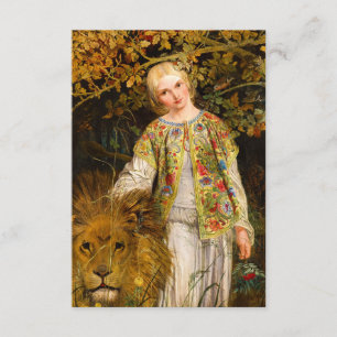 Una and the Lion, 1860 by William Bell Scott Enclosure Card