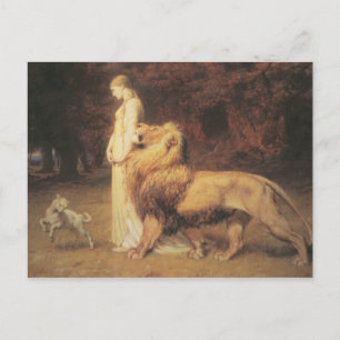 Una and the Lion Postcard