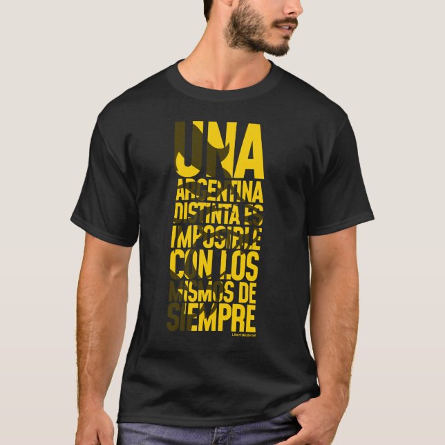 Una Argentina Distinta Javier Milei Remera Shirt (Front)