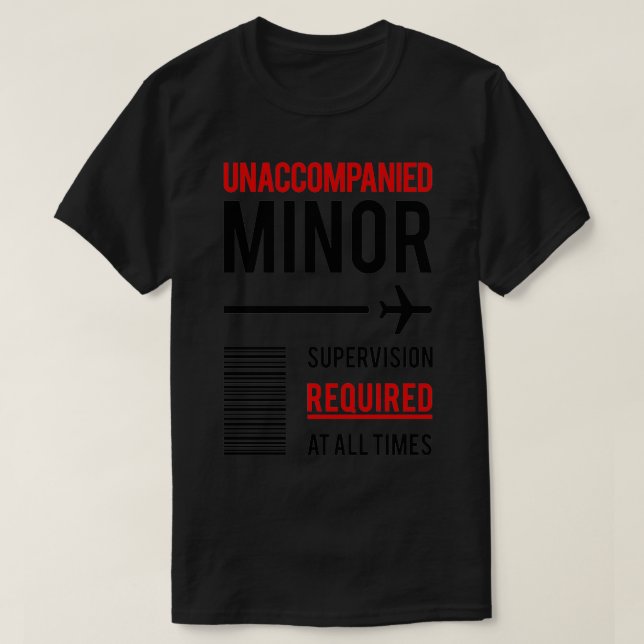 Unaccompanied Minor T-Shirt (Design Front)