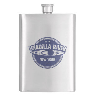 Unadilla River New York Kayak Hip Flask