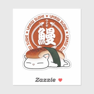 Unagi Eel Sushi Cat