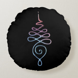 Unalome 1 round pillow
