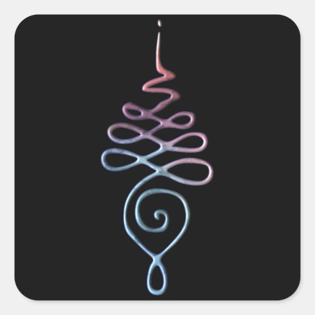 Unalome 1 square sticker (Front)