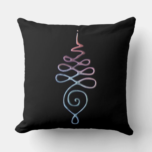Unalome 1  throw pillow (Front)