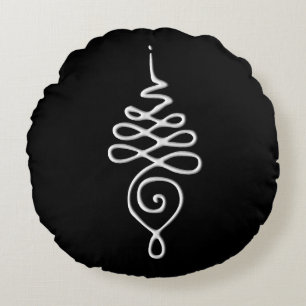 Unalome 3 round pillow