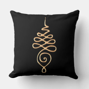 Unalome 4 throw pillow